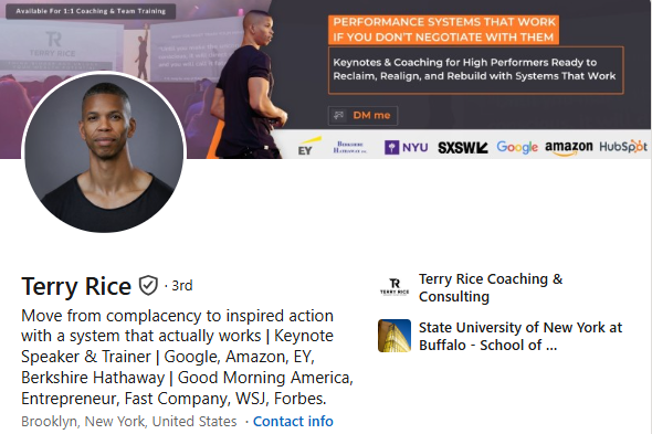 Terry Rice LinkedIn Profile