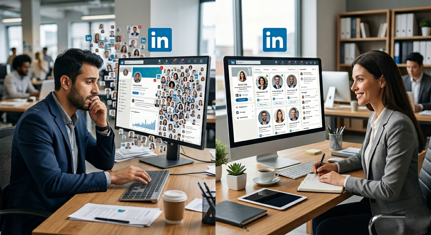 هل أفضل نتائج لينكدإن تأتي عند 2,000 إلى 3,000 اتصال بدلًا من 20,000؟